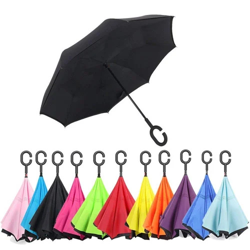 C Handle Plain Reversible Umbrella