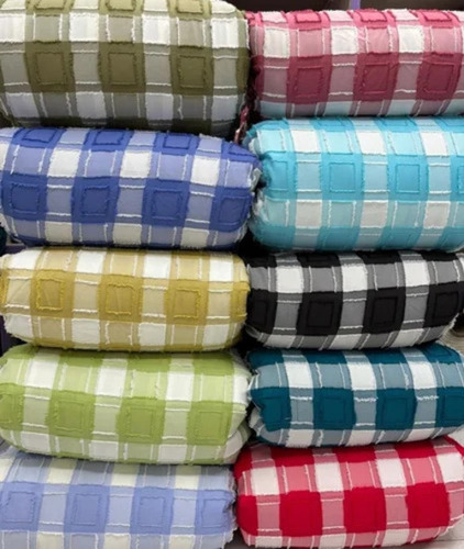 Catonic Fur Checks Fabric