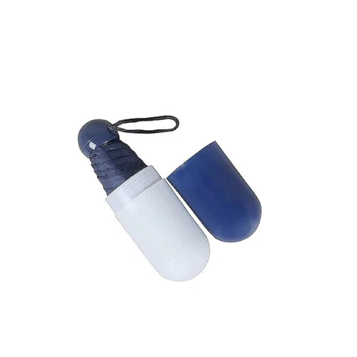 Dark Blue 3 Fold Mini Capsule Umbrella