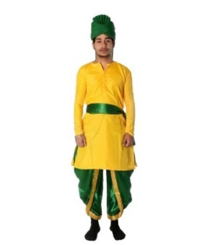 Haryanvi Boys Fancy Dress Costume With Pagri