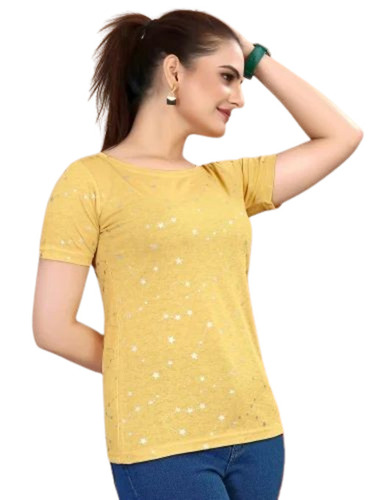 Ladies Yellow Color T Shirt