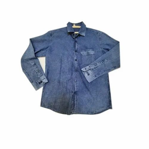 Men Fancy Denim Shirt