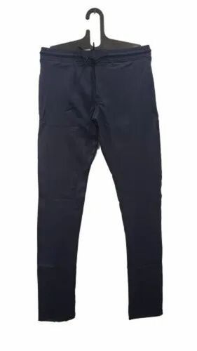 Men Navy Blue Color Track Pant