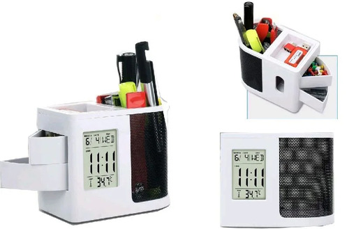 Plastic Clock With Tumbler