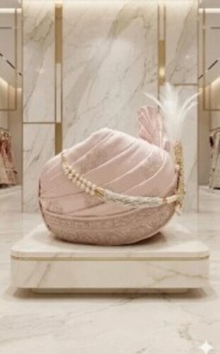 Silk Embroidered Wedding Turban