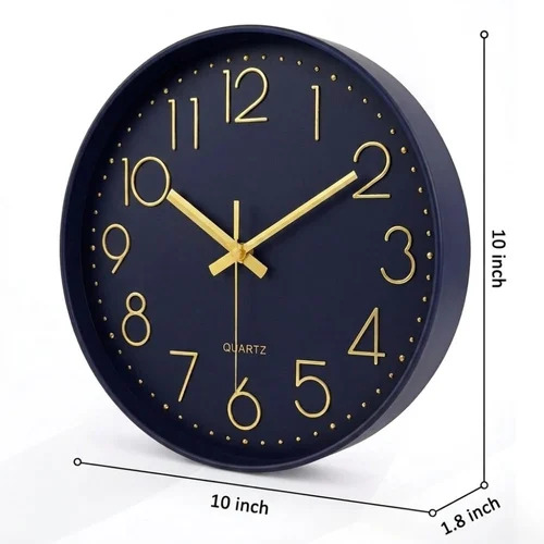 10 Inch Silent Non Ticking Quartz Movement Wall Clock