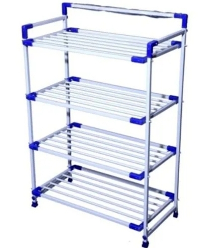 12 Inch Depth Iron Slim 4 Layer Shoe Rack