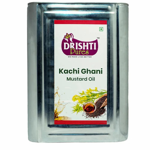 15kg Drishti Pures Kachi Ghani Mustard Oil
