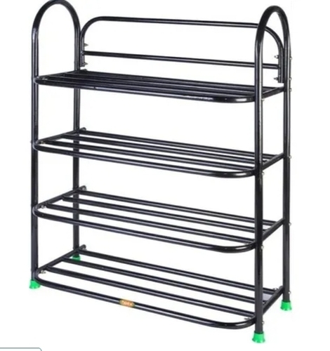 Black 4 Layer Shoe Stand
