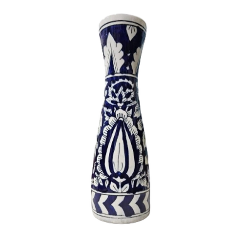 Blue Hand Painted Ceramic Flower Vase