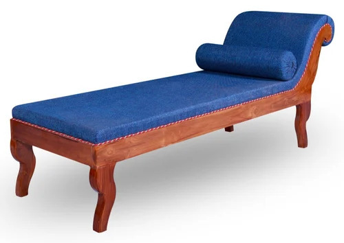 Brown Teak Wooden Diwan
