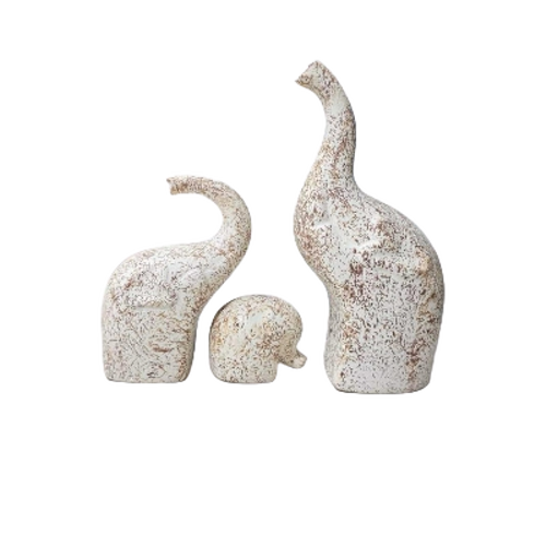 Ceramic Elephant Figurine Set