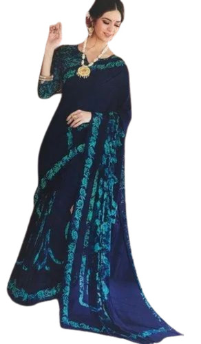 Designer Crepe Printed Sarees