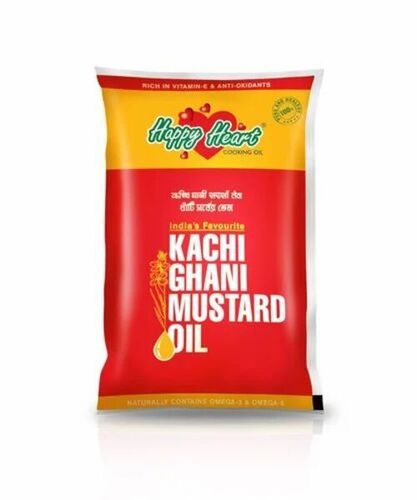 Happy Heart 1ltr Pouch Kachi Ghani Mustard Oil