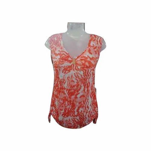 Ladies V Shaped Printed Top