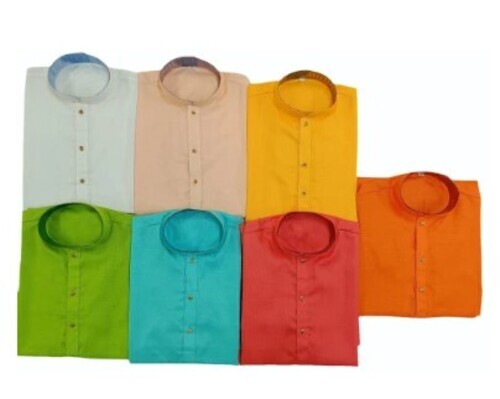 Mens Plain Cotton Kurta