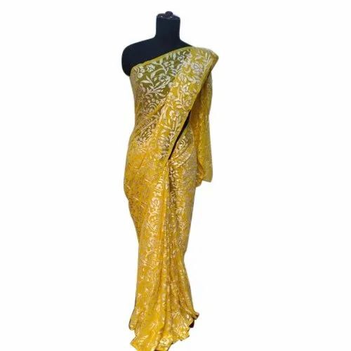 Printed Brasso Saree By Shakuntla Sarees