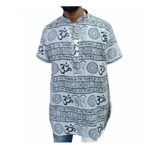 Printed Men Short Kurta