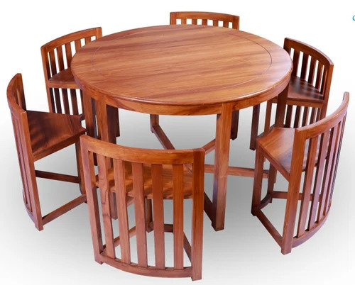 Teak Wooden Dining Table Set