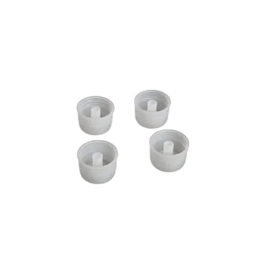 White Glass Bottle Inner Plastic Caps