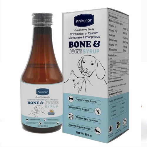 Bone And Joint Syrup For Pets Aniamor Calcium Magnesium Phosphorus Syrup 200ml
