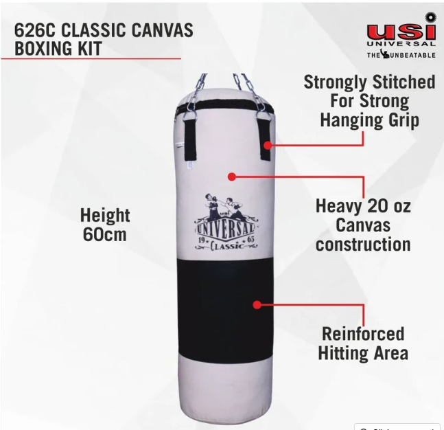 Classic Canvas Punching Boxing Bags Filled 626c