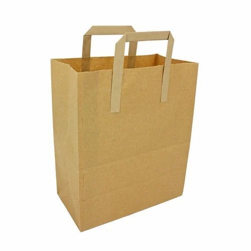 Flat Handle Paper Shopping Bag