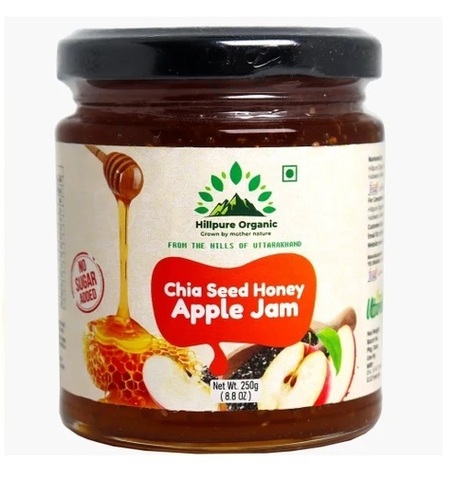 Hillpure Organic Grown Chia Seed Apple Jam
