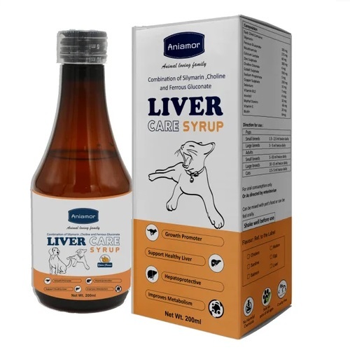 Liver Care Syrup For Pets Aniamor Silymarin Syrup 200ml