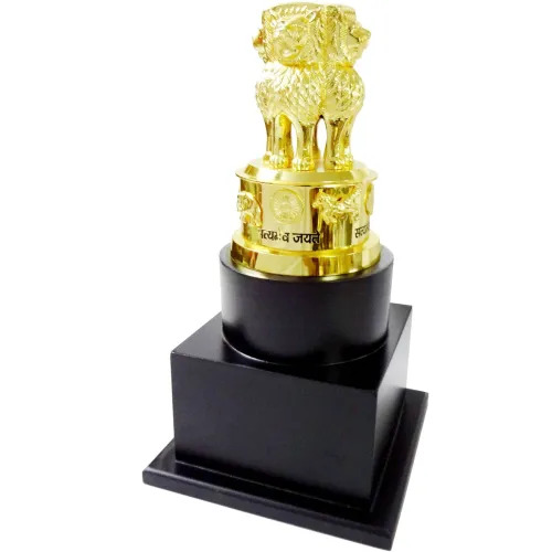 Majestic National Emblem Brass Trophy