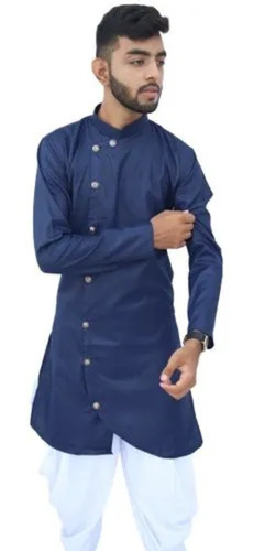 Men'S Crochet Print Kurta