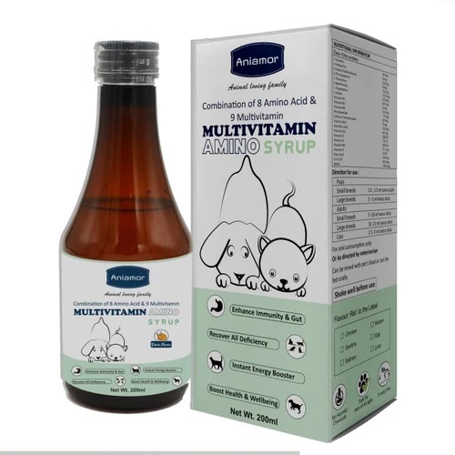 Multivitamin Amino Syrup Aniamor Multivitamin And Amino Acid Syrup 200ml