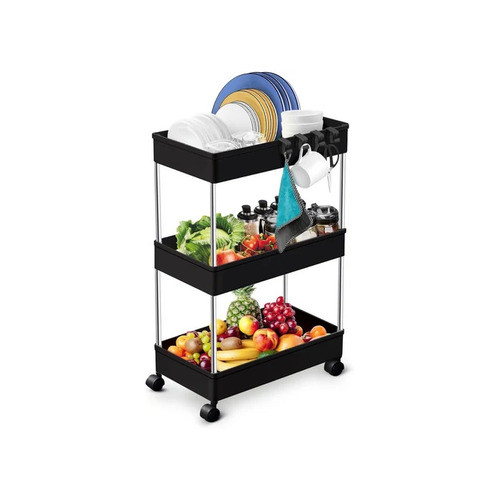 Plastic Kitchen Multipurpose Trolley Rack