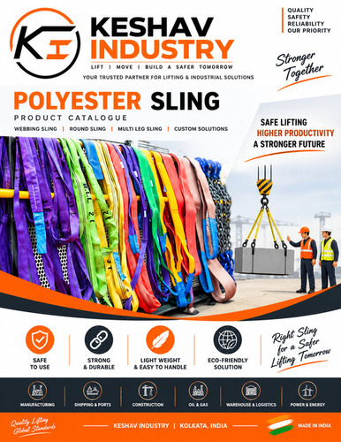 Polyester Webbing Sling By Keshav Industry