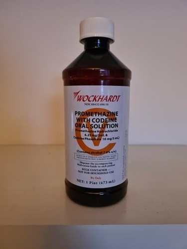 Wockhardt promethazine with codeine cough syrup