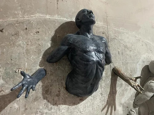 Antique Sculpture On Wall Art Statue