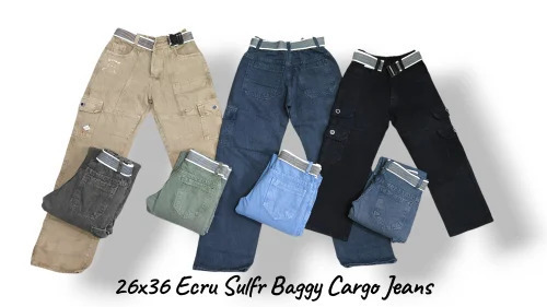 Kids Baggy Cargo Jeans Pant