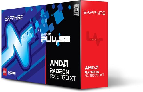Sapphire Pulse Radeon RX 9070 XT Gaming 16GB GDDR6 PCI-Express Graphics Card