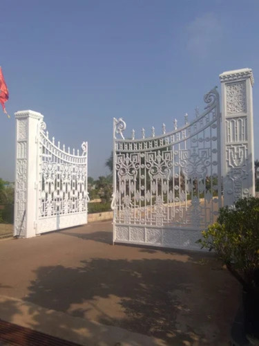 White Security Gate