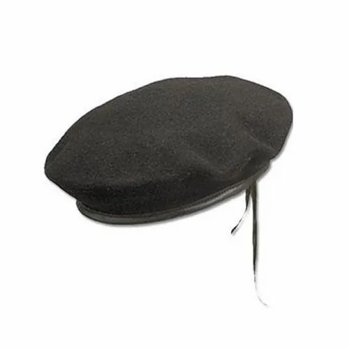 Black Color Beret Cap