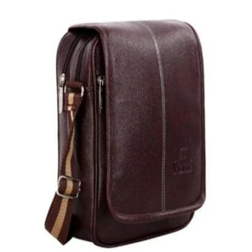 E Leather Men Sling Bag