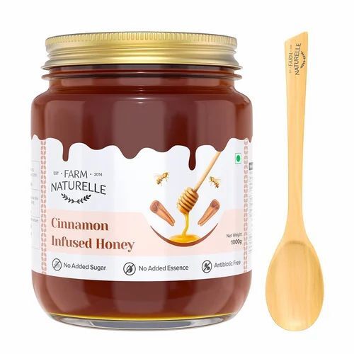 Farm Naturelle-Real Cinnamon Infused Wild Forest Honey