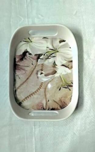 Floral Melamine Tray