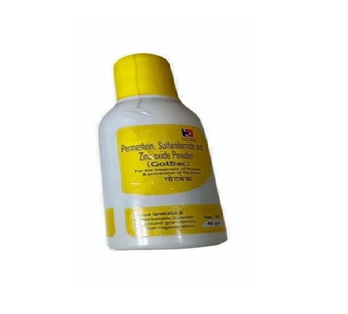 Gotbac Permethrin Sulfanilamide Zinc Oxide Powder