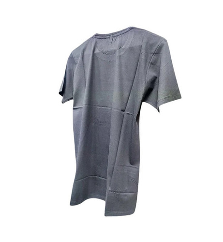 Plain T Shirt - Cotton, S to XXXL, Gray | Lightweight, O-Neck, Short Sleeves, Regular Fit, Soft Texture