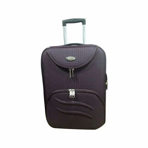 Purple Luggage Trolley Bag