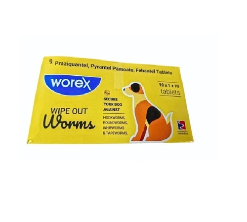 Worex Praziquantel Pyrantel Pamoate Febantel Dogs Tablet