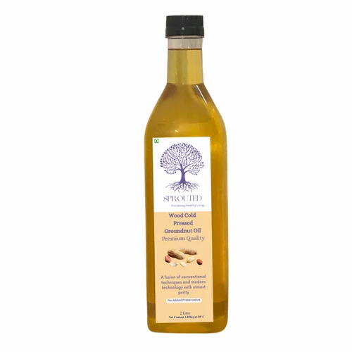 2l Sprouted Wood Pressed Groundnut Oil