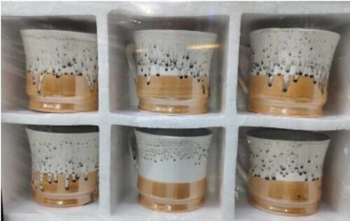 6 Pieces Bone China Cup Set