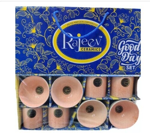 8 Pieces Ceramic Cup Bowl Set